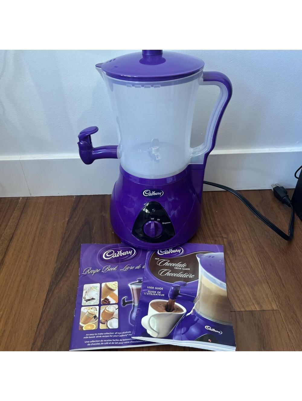 Cadbury Hot Chocolate Drink Mixer Maker Machine Electric Working Purple